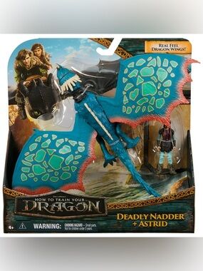 🆕 Dreamworks How To Train Your Dragon Deadly Nadder & Astrid Action Figures
